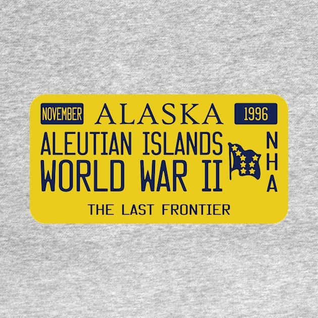 Aleutian Islands World War II National Historic Area license plate by nylebuss